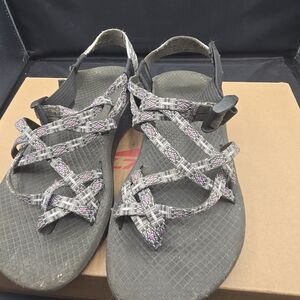 Chaco Gray and Pink Women's Sandals